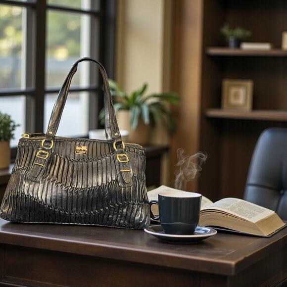 Coach Handbags - Coach Madison Gathered Leather Small Bag